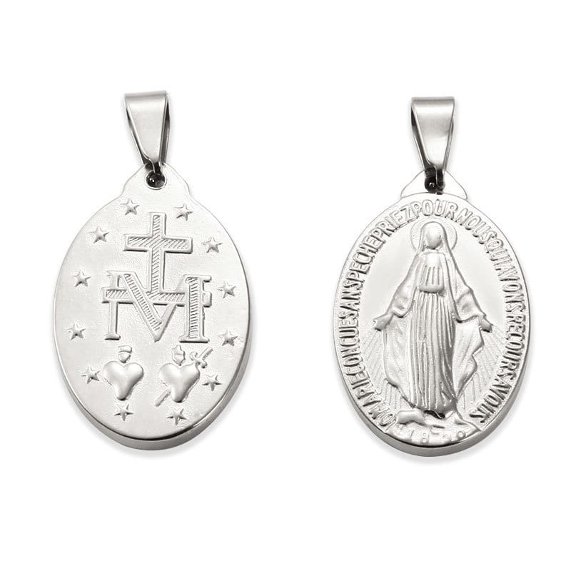 Stainless Steel Virgin Mary Pendant