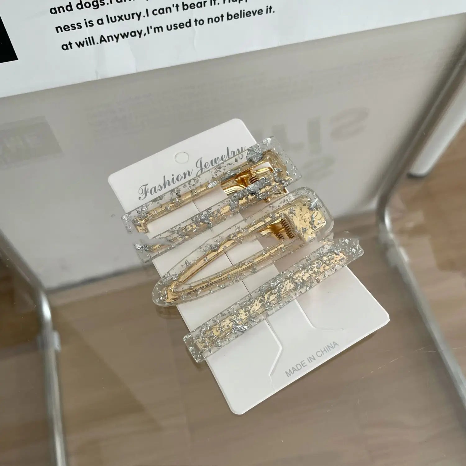 Acetate Seamless Barrettes