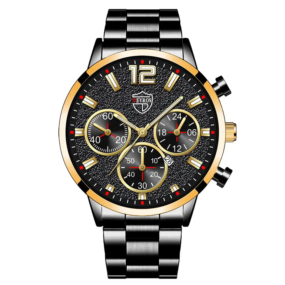 Calendar Stainless Steel Casual Watch