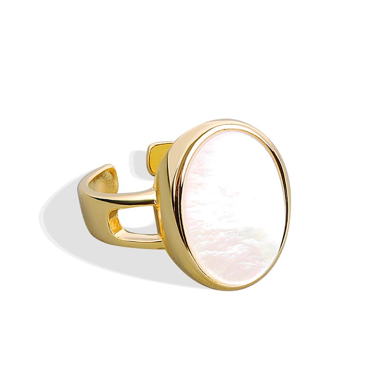 European And American Wind Minimalist Shell Ring