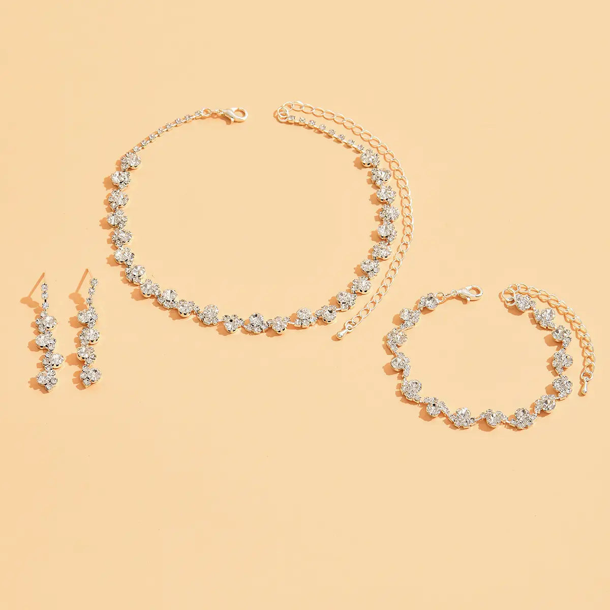 Stylish Earrings Bracelet Set