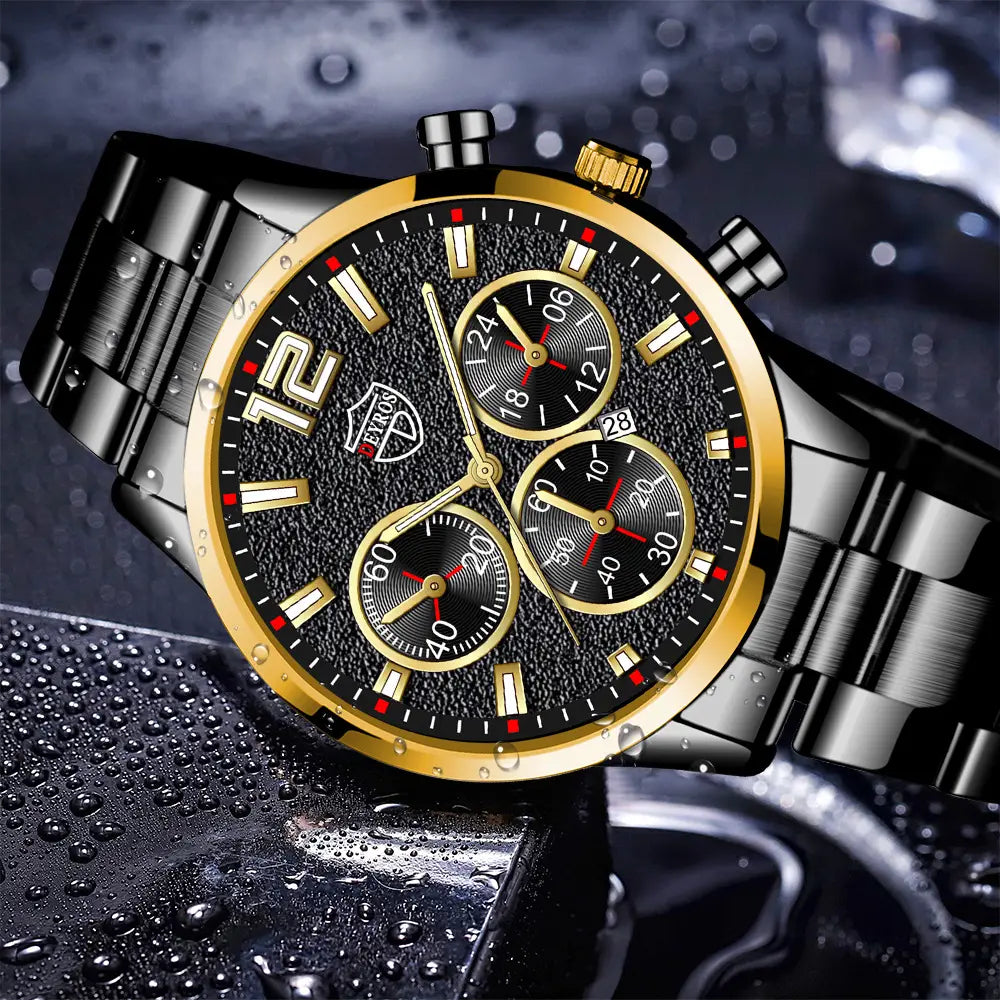 Calendar Stainless Steel Casual Watch