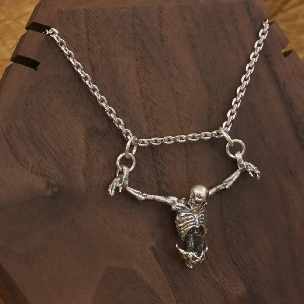 Sterling Silver Skull Necklace