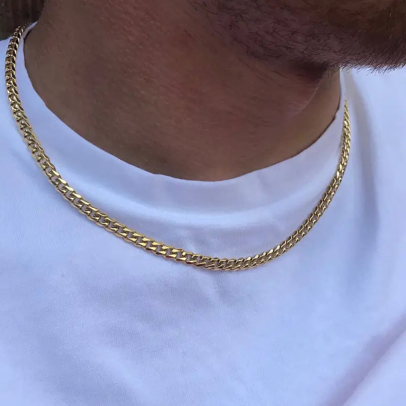 Stainless Steel Figaro Chain Necklace