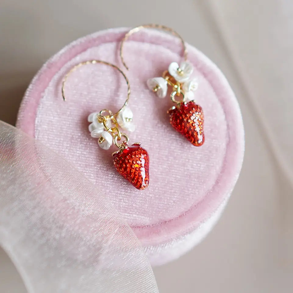 Cute Flower Sterling Silver Earrings