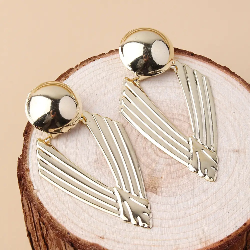 Personalized Pierced Geometric Earrings