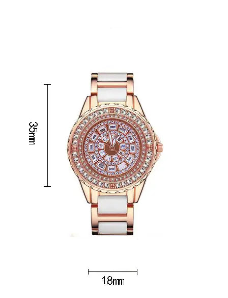 Fashion Simple Full Diamond Women’s Watch