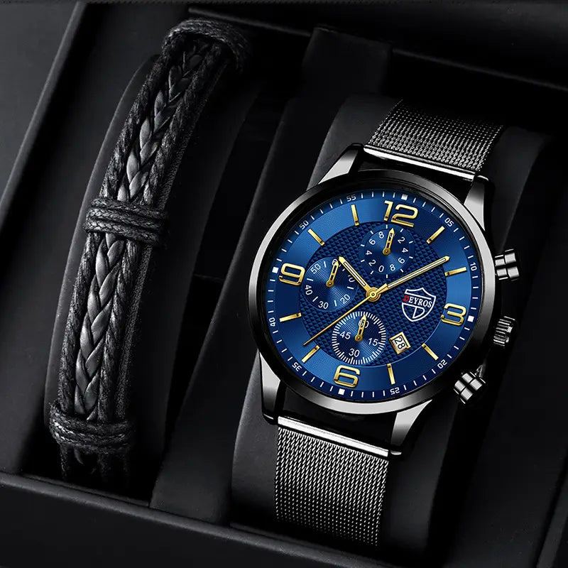 Calendar Business Luminous Quartz Watch for Men