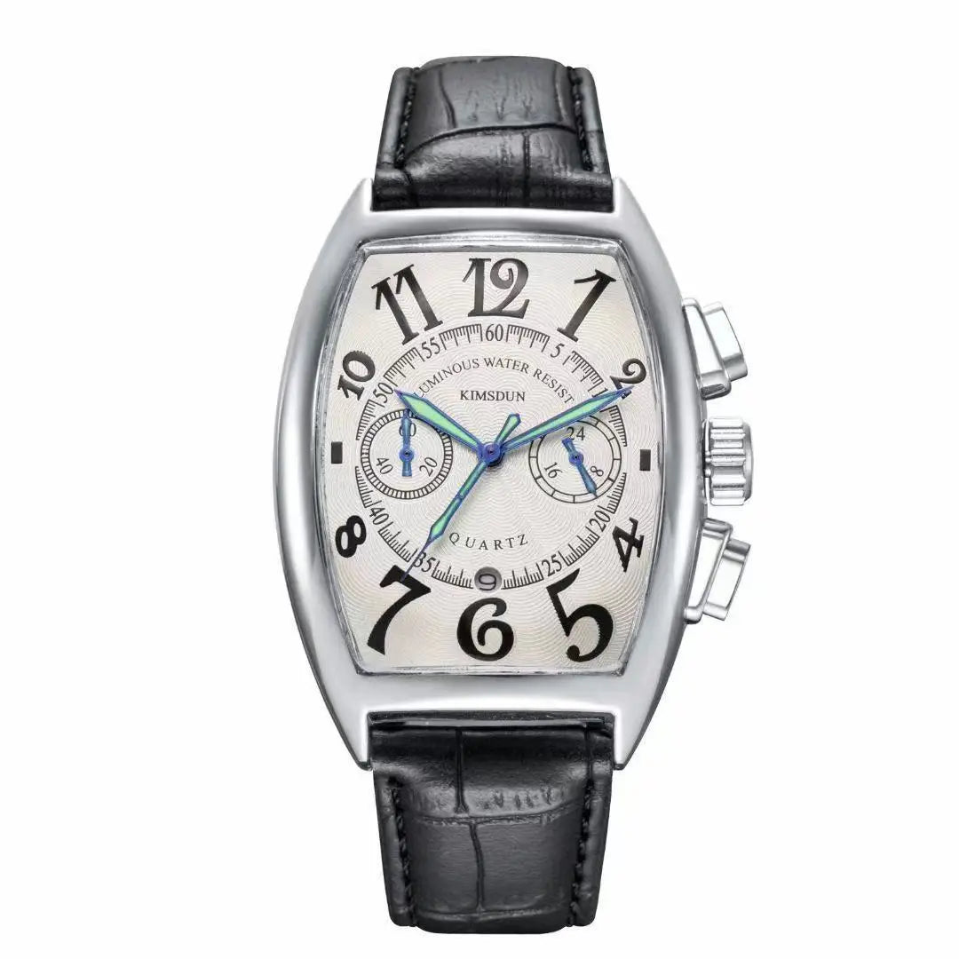 Fashion Casual Barrel-shaped Quartz Watch