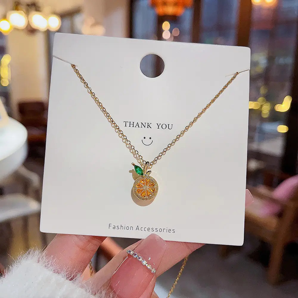 Sweet Girl Orange Necklace
