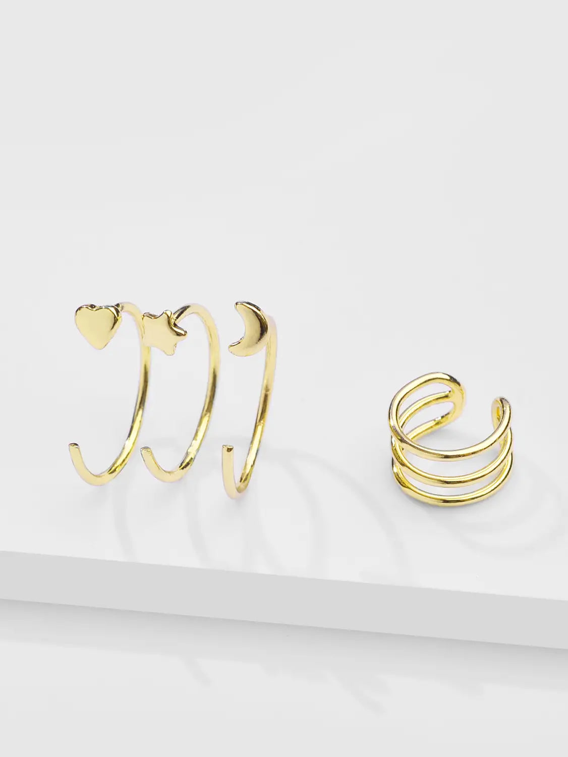 Unilateral Asymmetric Simple Earrings