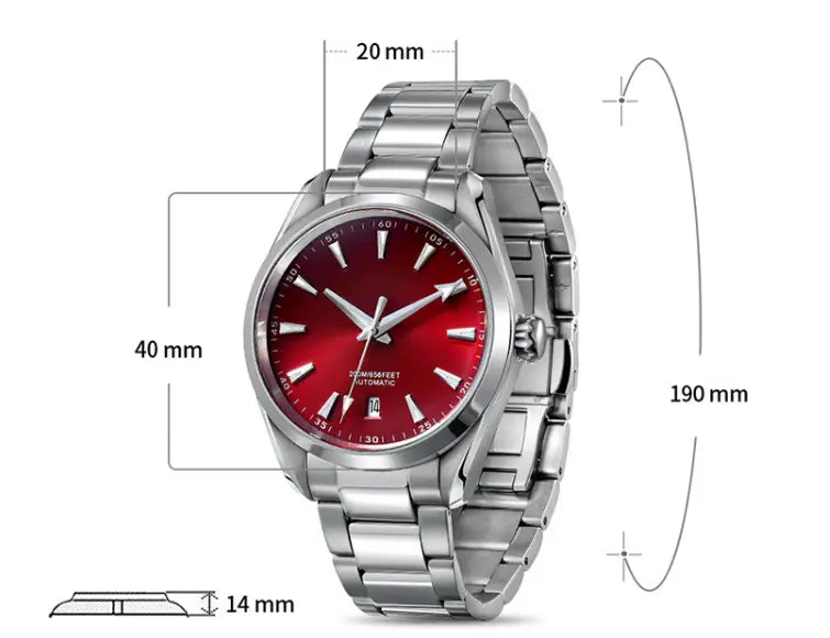 Fashion Stainless Steel Men’s Automatic Mechanical Watch