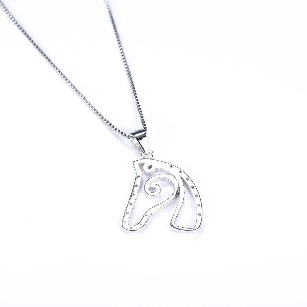 Horse Head Micro-Set Necklace