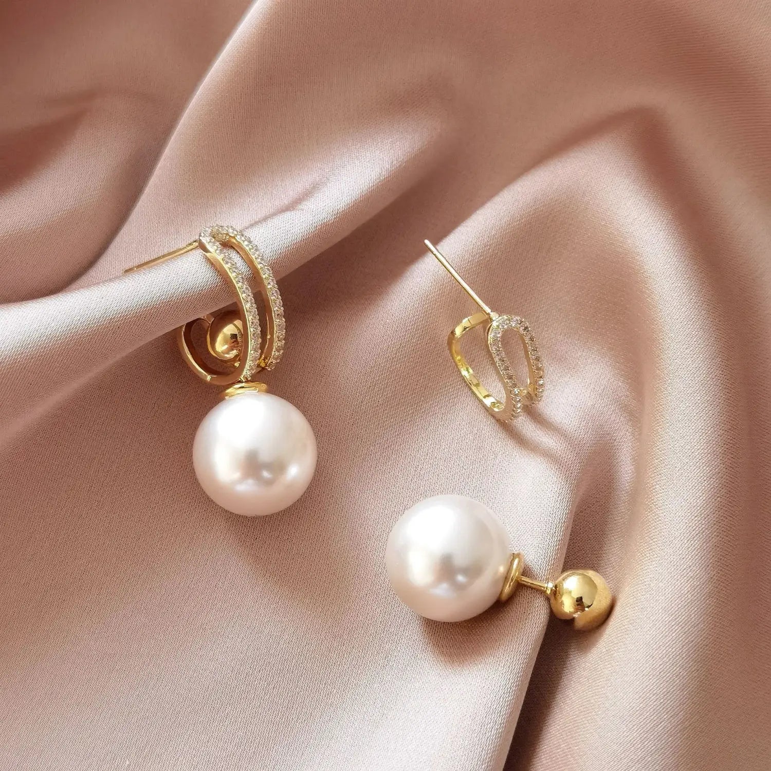 French Light Luxury High-end Pearl Earrings