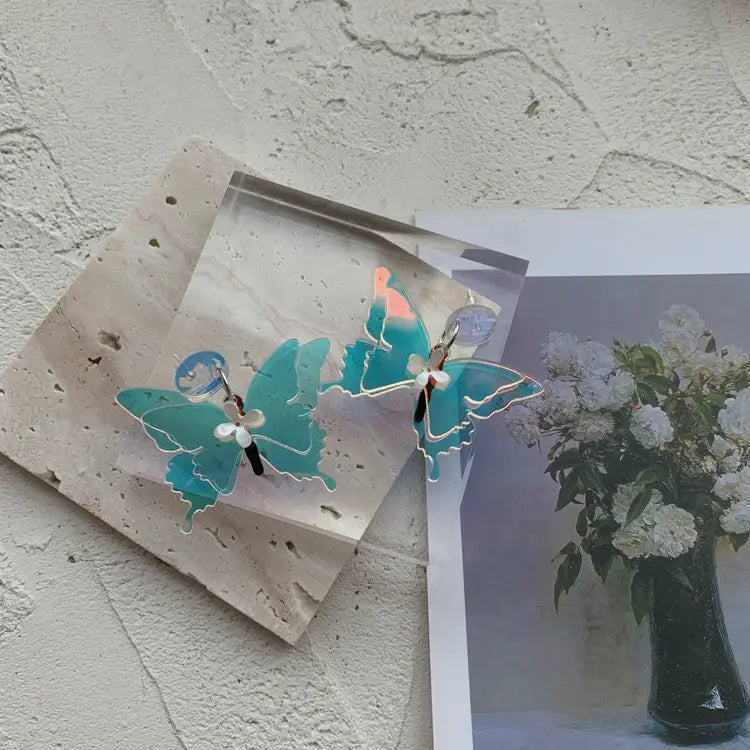 Gradient Butterfly Earrings