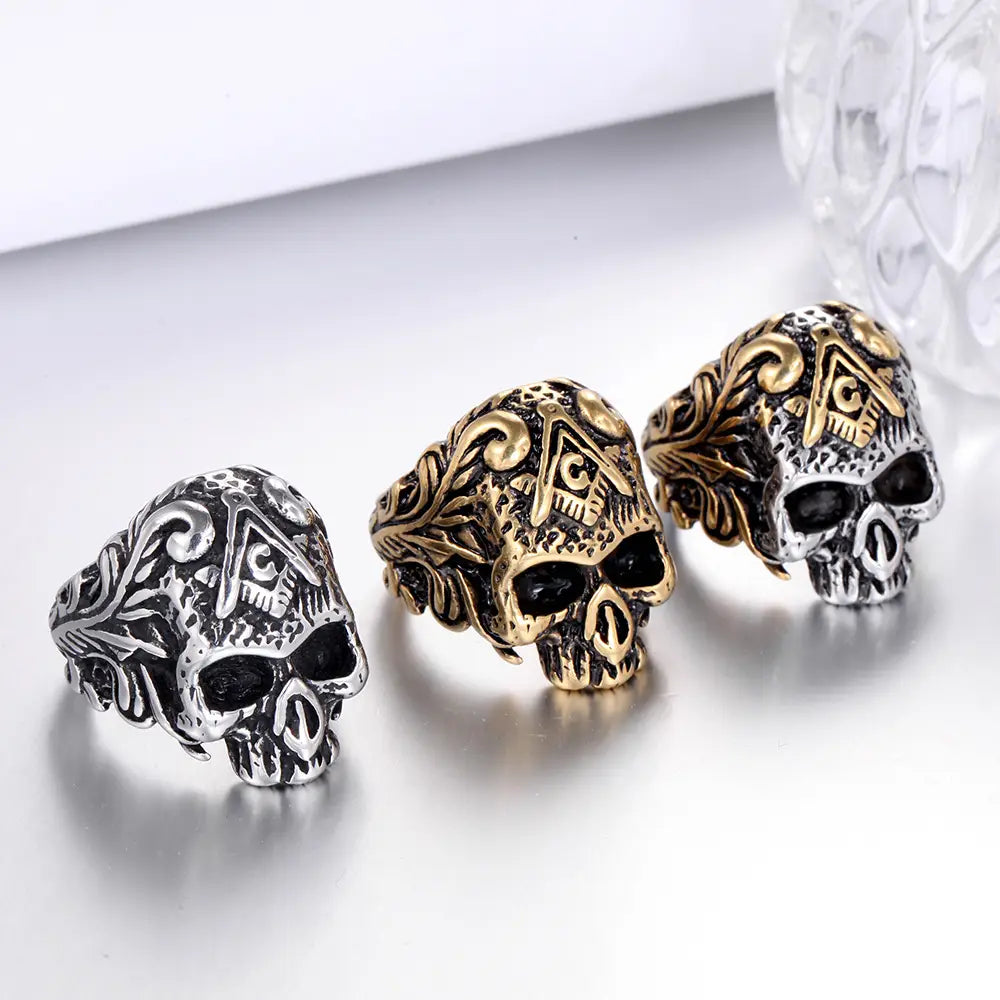 Punk Stainless Steel Men’s Ring
