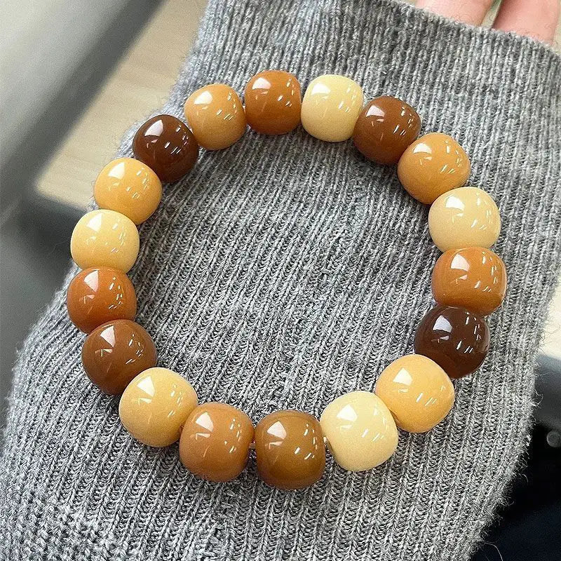 Gradient Bodhi Root Beads Bracelet