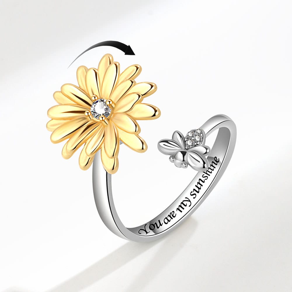 Spinning Sunflower Ring