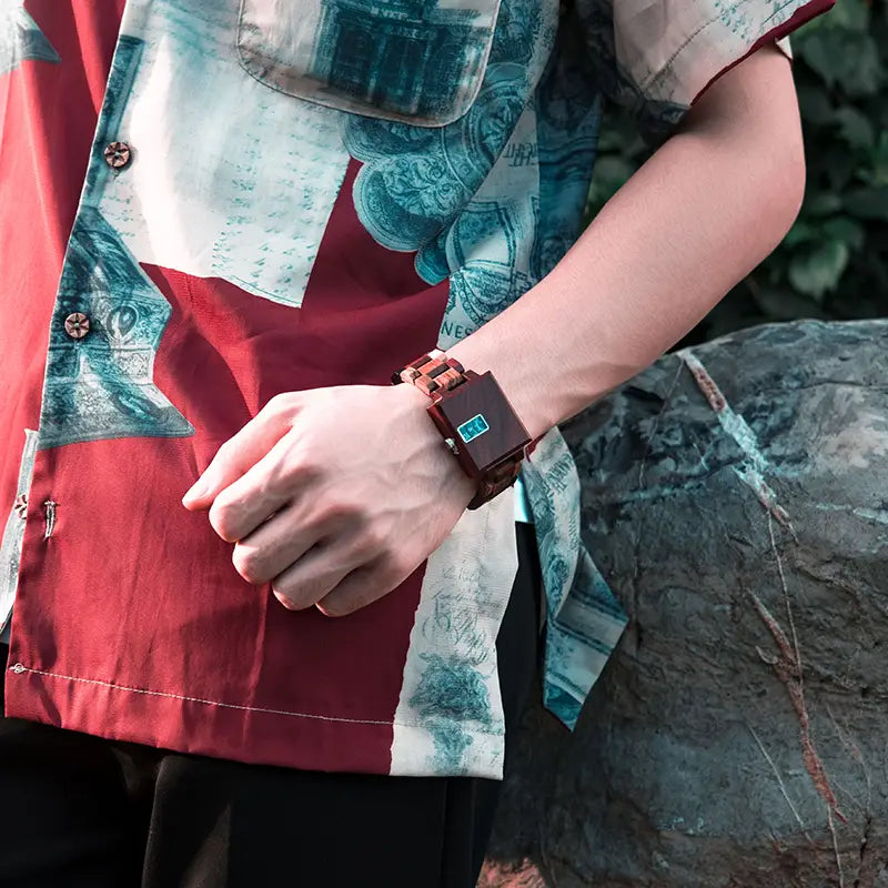 Casual Fashion Wooden Men’s Watch