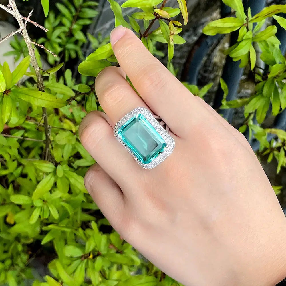 Creative Rectangular Geometric Ring
