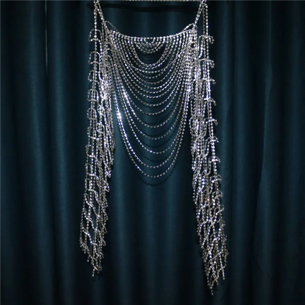 Trendy Mesh Chest Chain