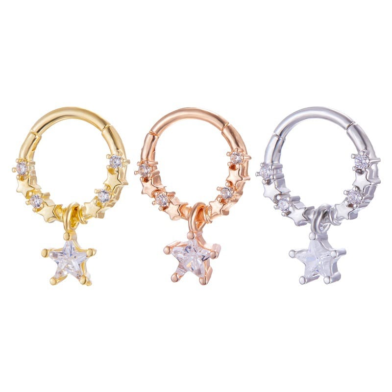 Planet Star Titanium Steel Nose Ring