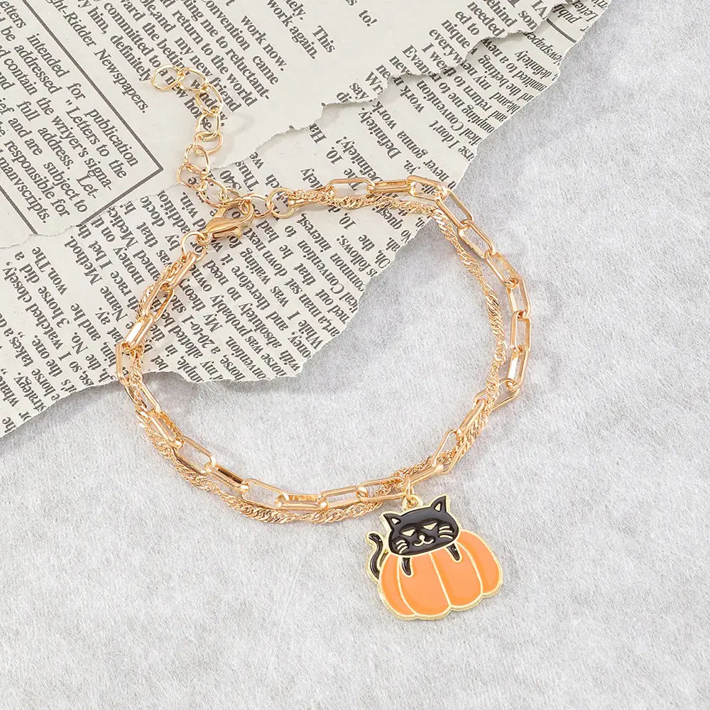 Metal Chain Halloween Bracelet