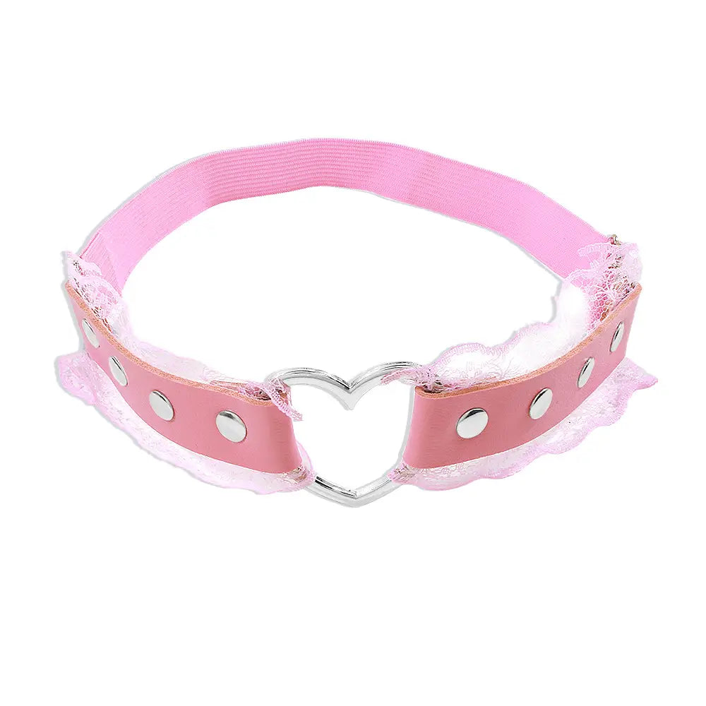 Lace Heart Leg Rings