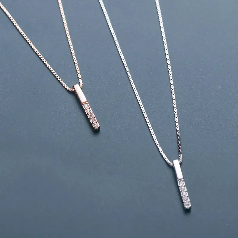 Micro Diamond Clavicle Necklace