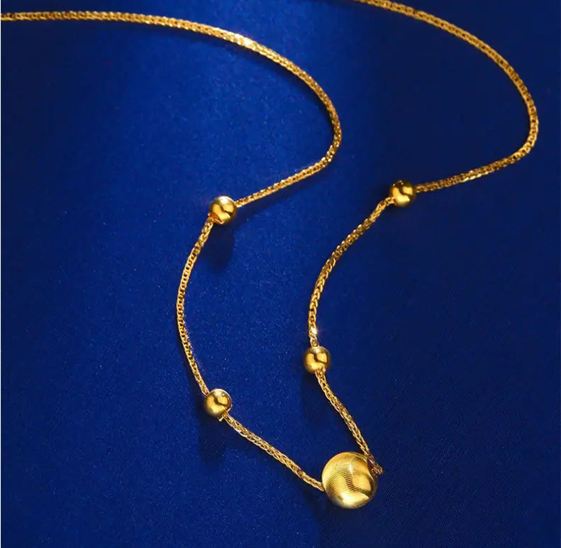 18k Gold Cat Eye Necklace