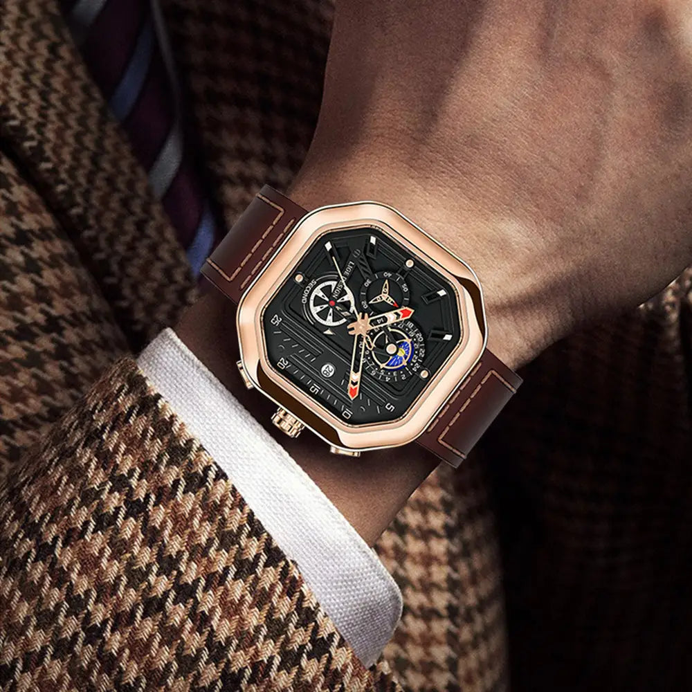 Premium Square Fashion Men’s Watch