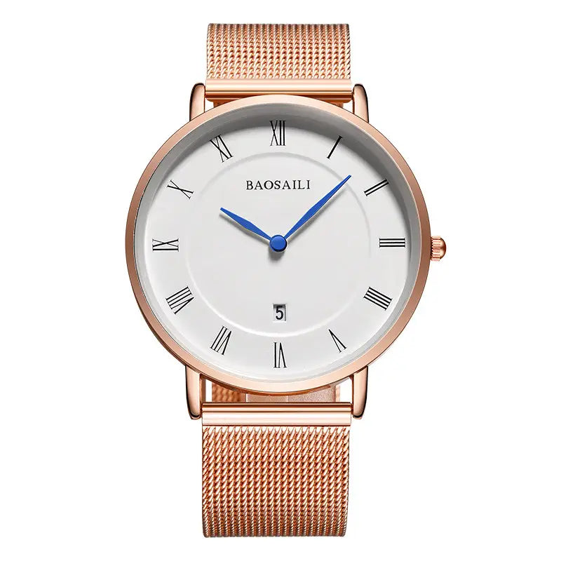 Business Stainless Steel Watch Roman Digital Watch
