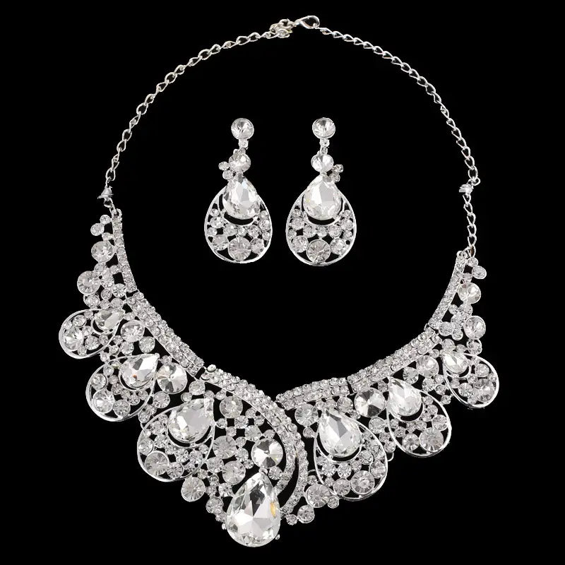 Super Alloy Rhinestone Dress Jewelry