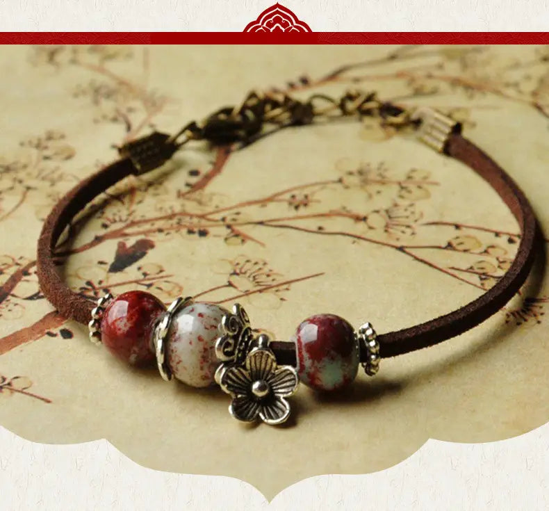 Cultural Ceramic Bead Bracelet