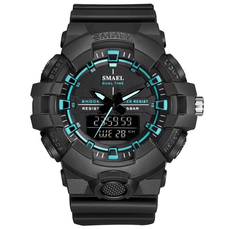 Sports Dual Display Calendar Watch for Men