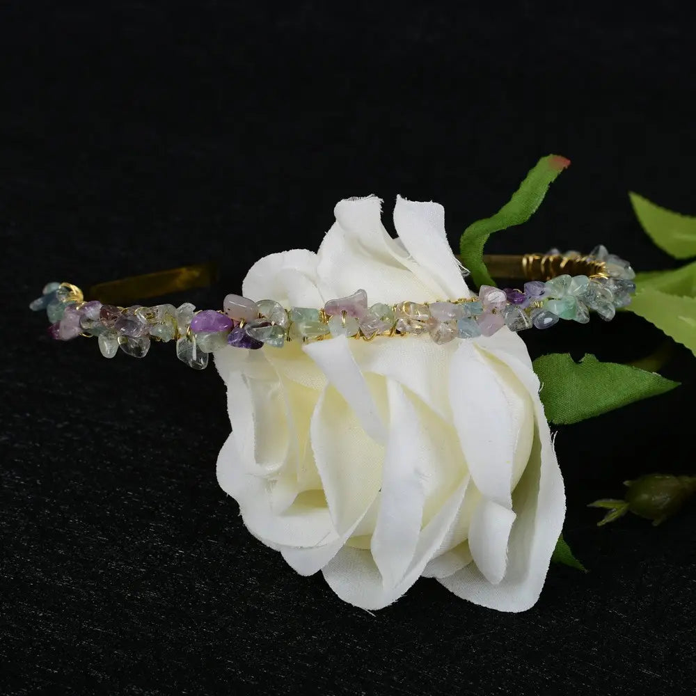 Amethyst Bridal Hair Comb Headband