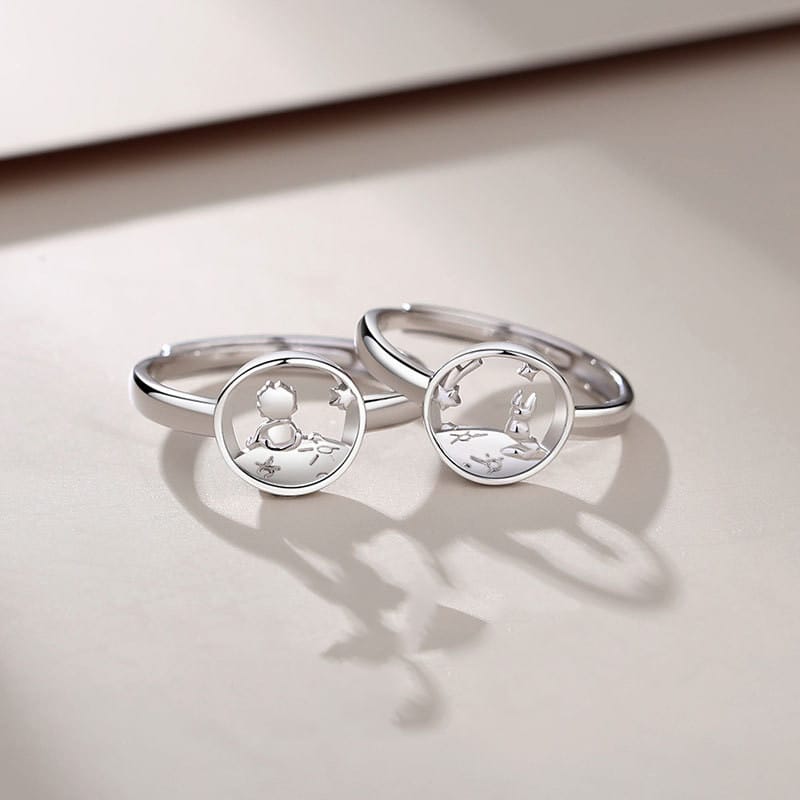 Little Prince And The Fox Couple Ring