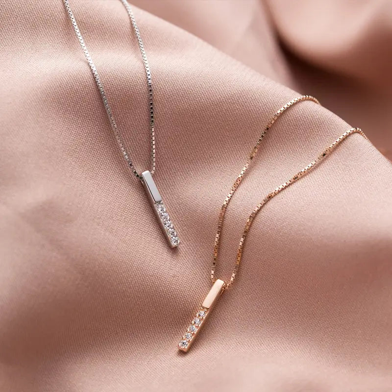 Micro Diamond Clavicle Necklace
