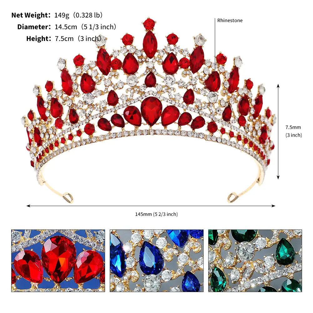 Baroque Exquisite Bride Crown Headwear