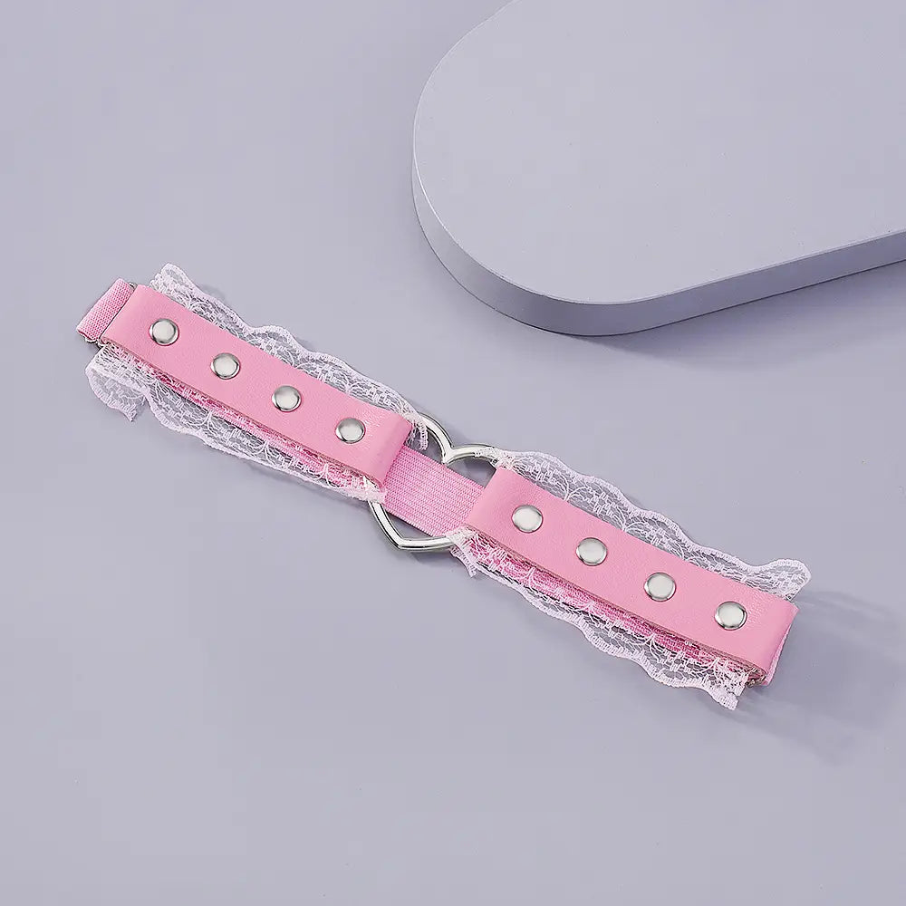 Lace Heart Leg Rings