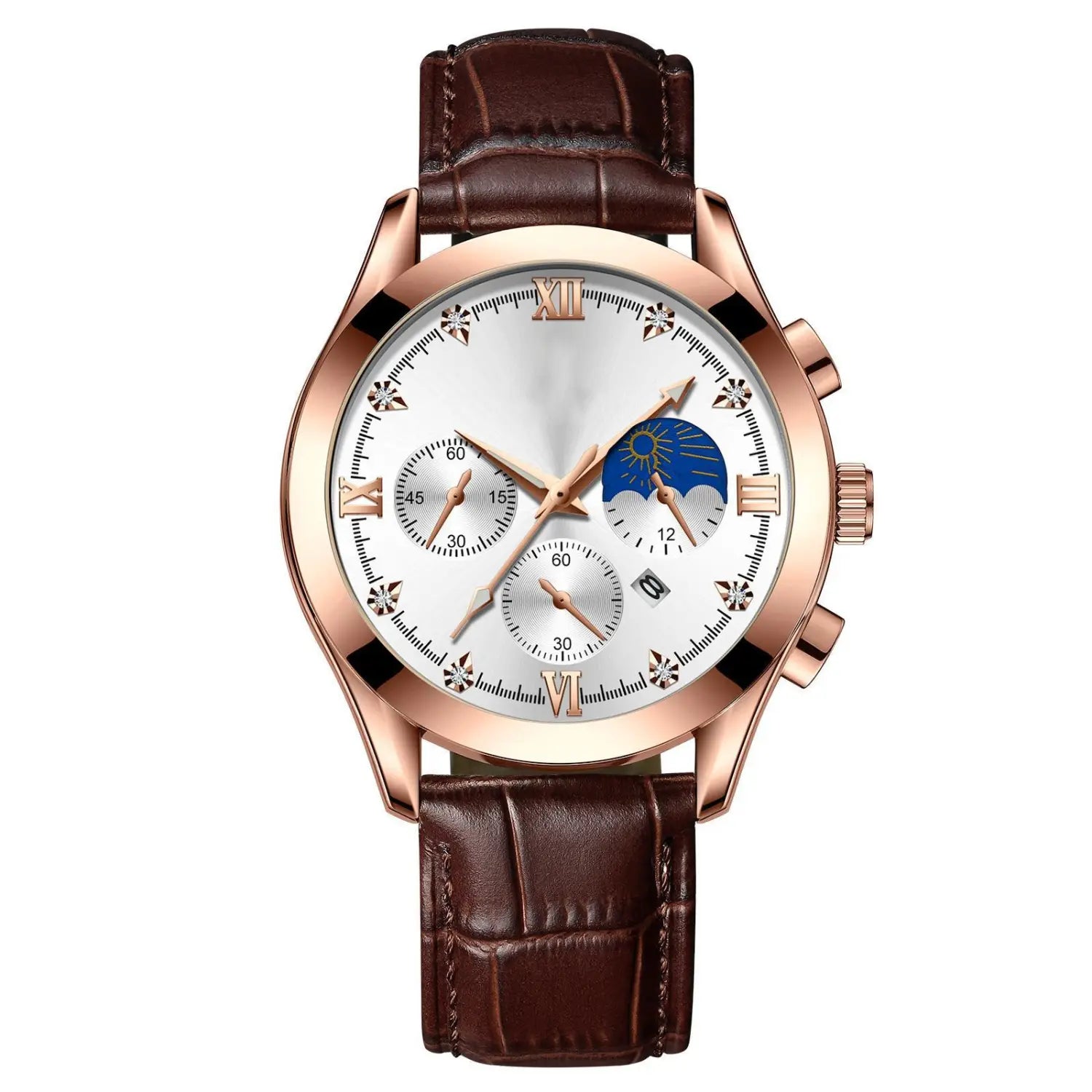 Genuine Leather Waterproof Watch