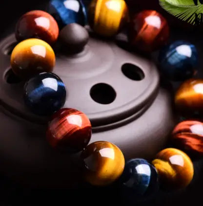 Three-color Tiger’s Eye Bracelet
