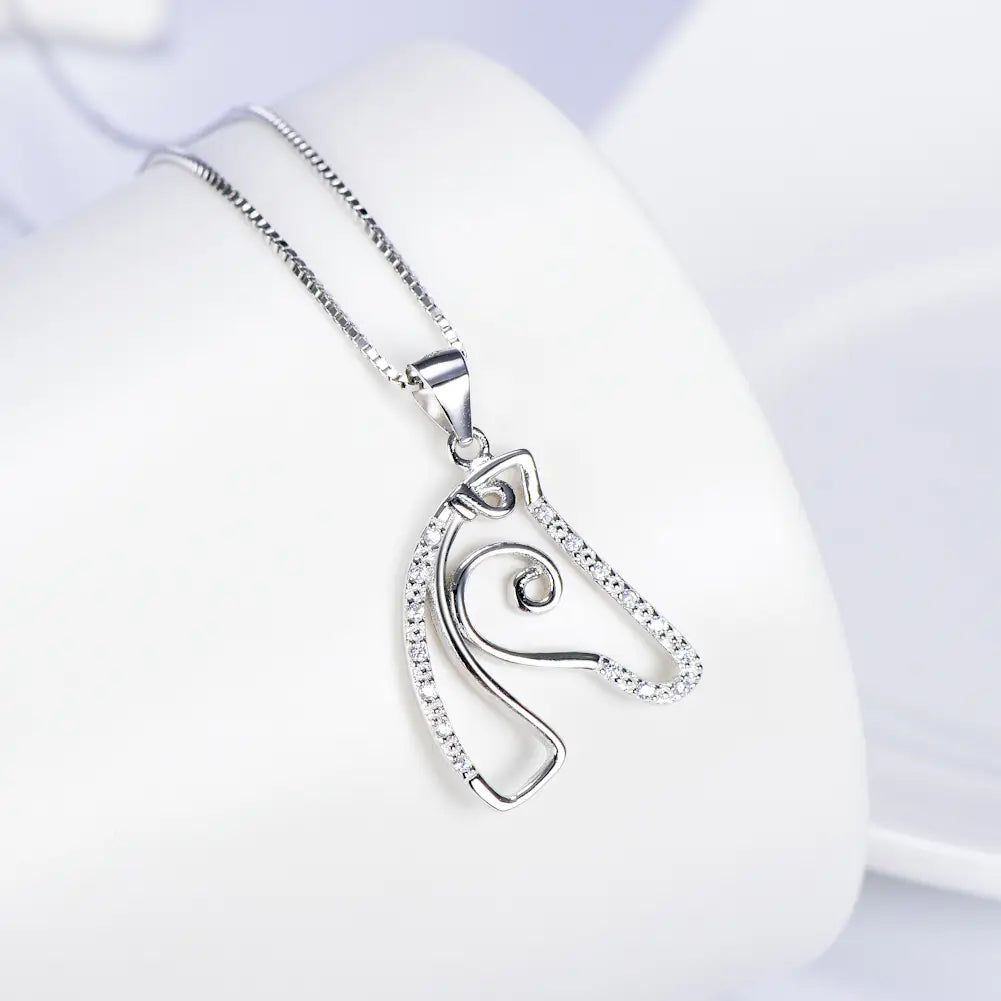 Horse Head Micro-Set Necklace