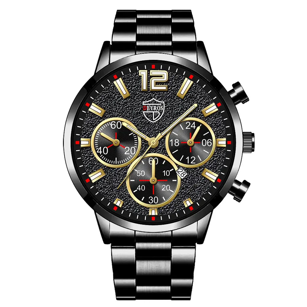 Calendar Stainless Steel Casual Watch
