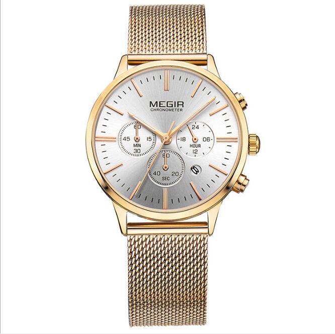 Chronograph Quartz Waterproof Watch for Ladies