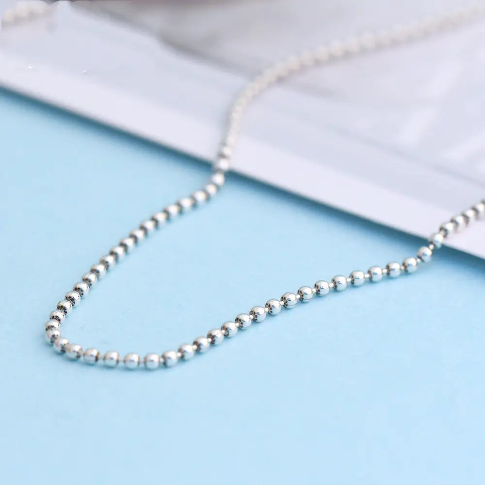 Silver Fashion Ball Bead Chain