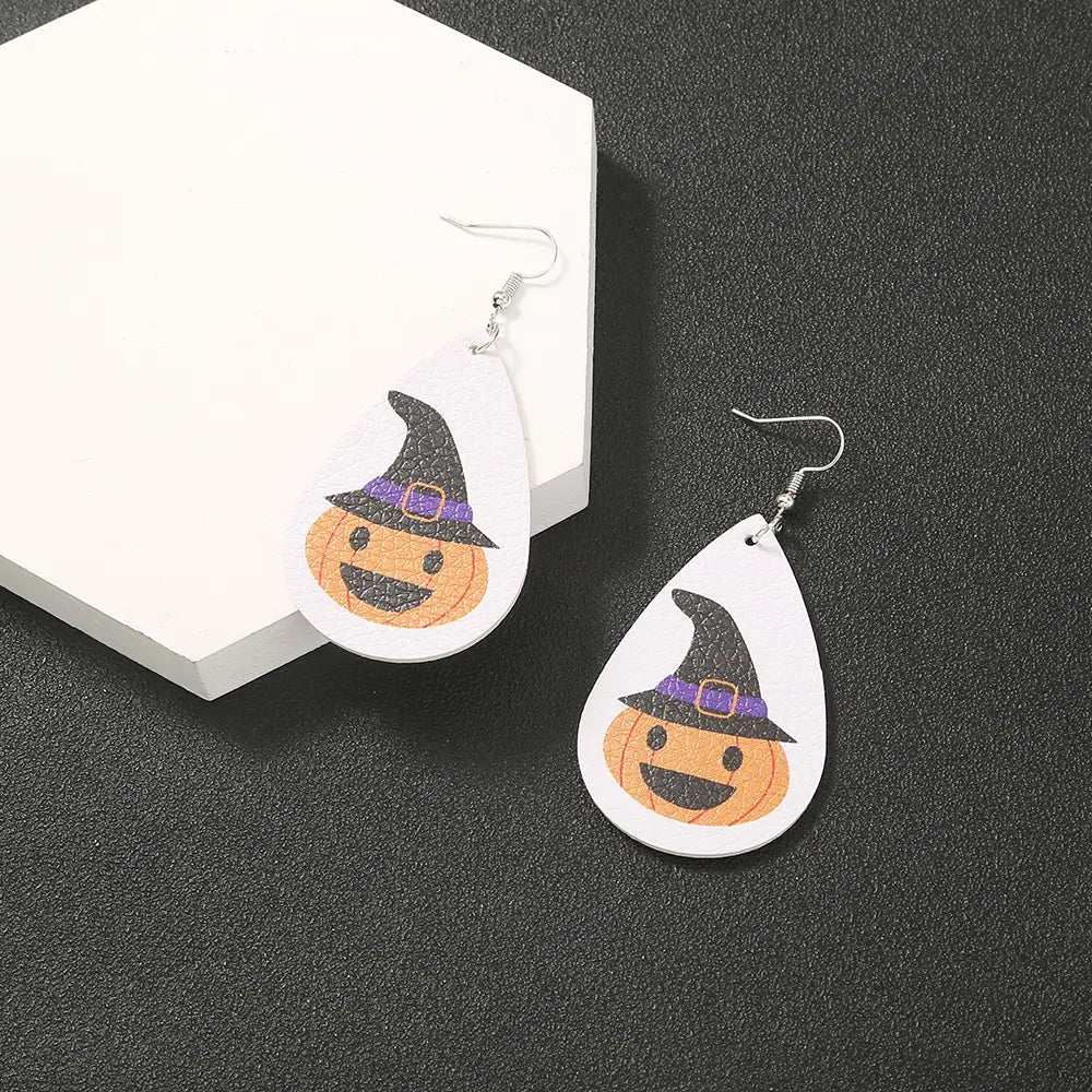 Simple Geometric Halloween Earrings