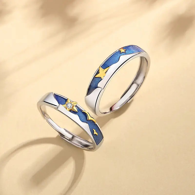 Starry Sky Couple Ring for Male And Female