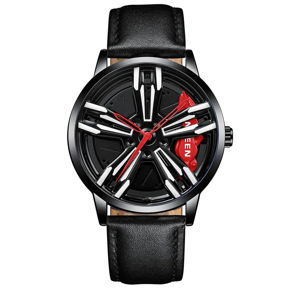 Locomotive Rotating Wheel Men’s Watch
