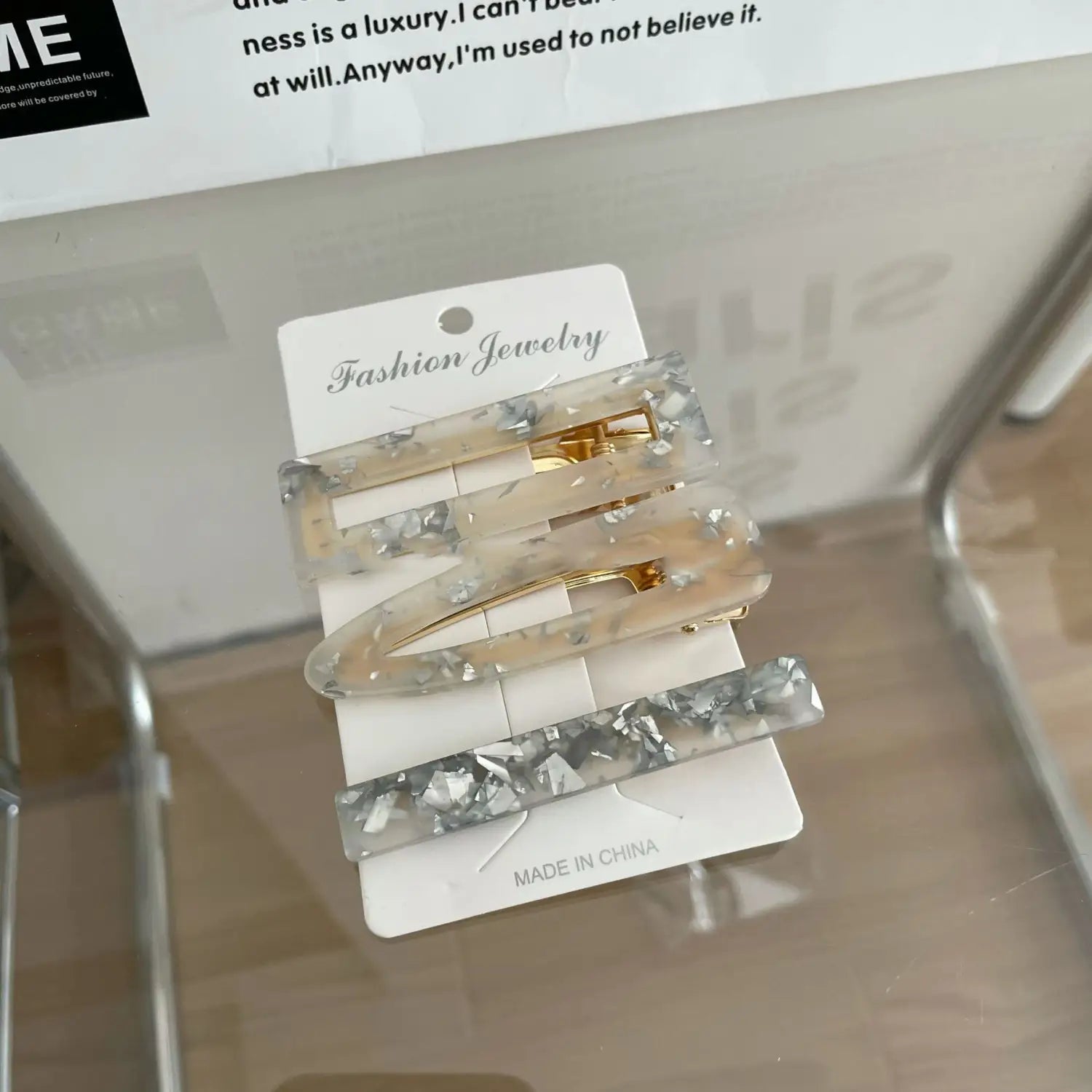 Acetate Seamless Barrettes